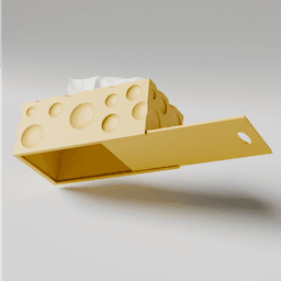 cheese tissue box 3d model