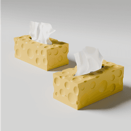 cheese tissue box 3d model