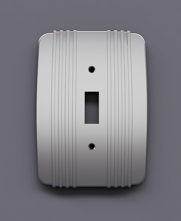 Art Deco Light Switch Plate_02 3d model