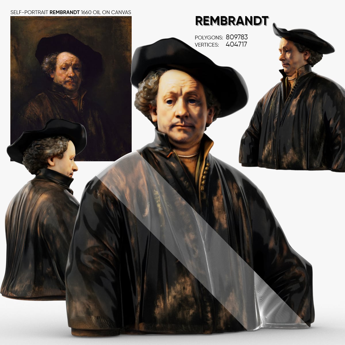 Rembrandt 3d model