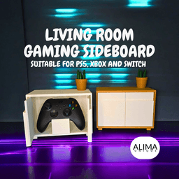 Living Room Gaming Sideboard / Suitable for PS5, XBOX and SWITCH Controller 3d model