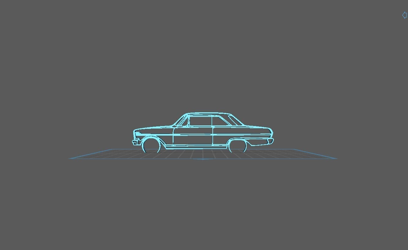 Chevrolet - Nova 1964 Wall Art 3d model
