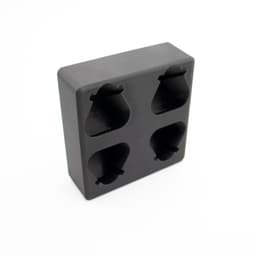 Packout Wall M12 Battery Holder Quad Mount (Large and Small Batteries) 3d model