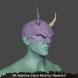 Daredevil Cosplay Helmet Mask Marvel Rivals 3d model