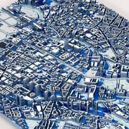 Berlin Cityscape 3D Model – Brandenburg Gate & TV Tower Skyline – Printable German Capital 3d model