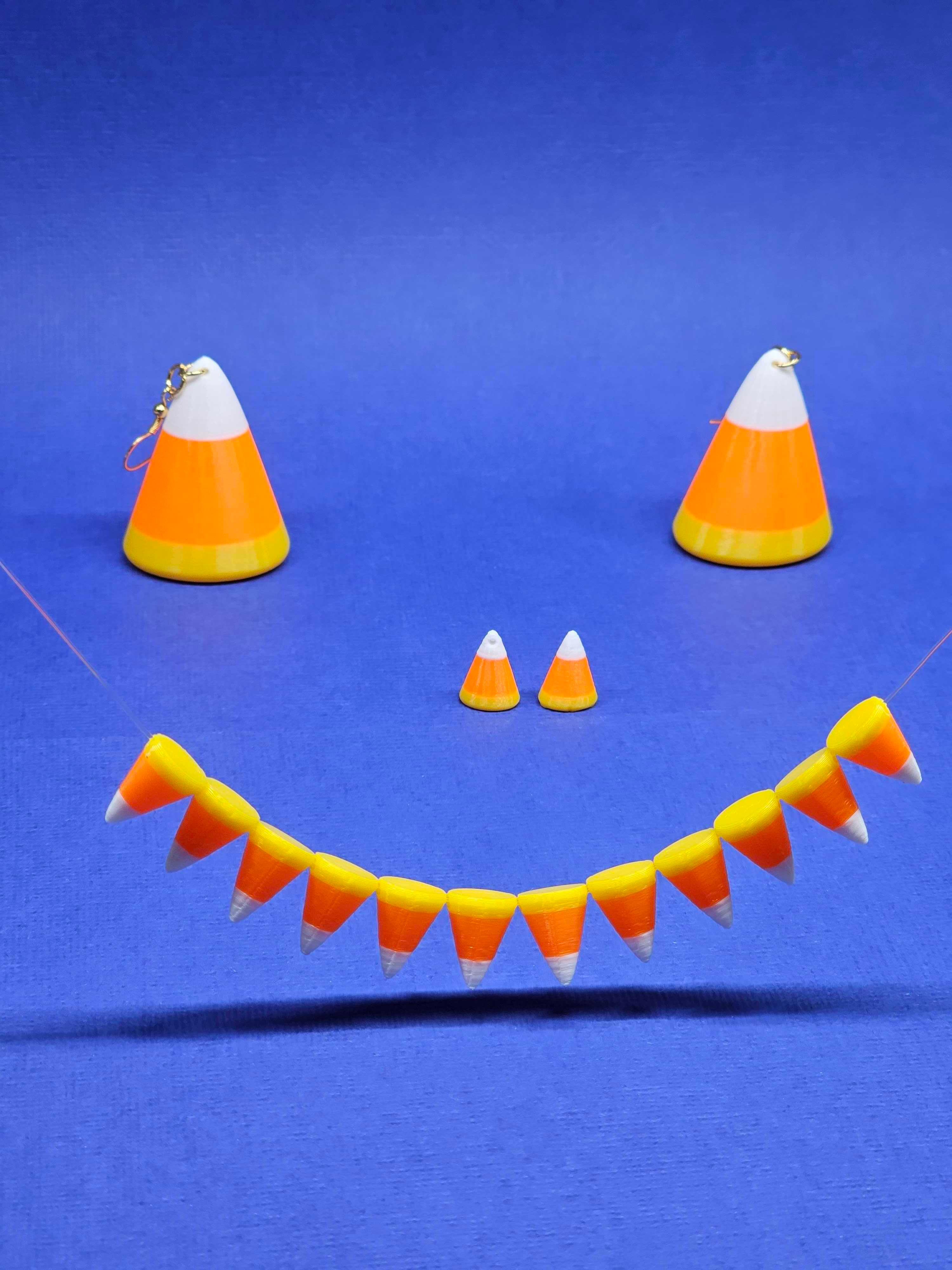 Candy corn beads (Multiple styles) | Make your own Halloween jewelry | Halloween kids crafts 3d model