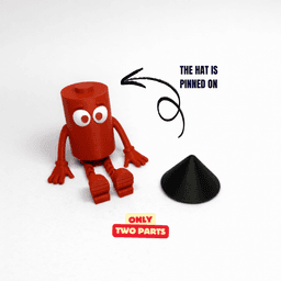 FIREWORK BUDDY ARTICULATED / SILVESTER BUDDY / SILVESTER DECOR 3d model
