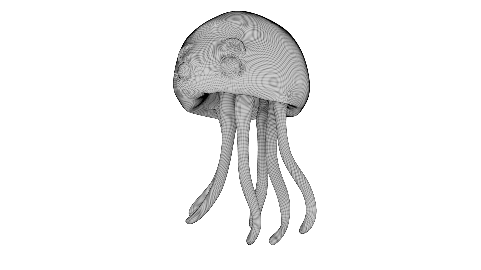 Cute Jellyfish 3d model