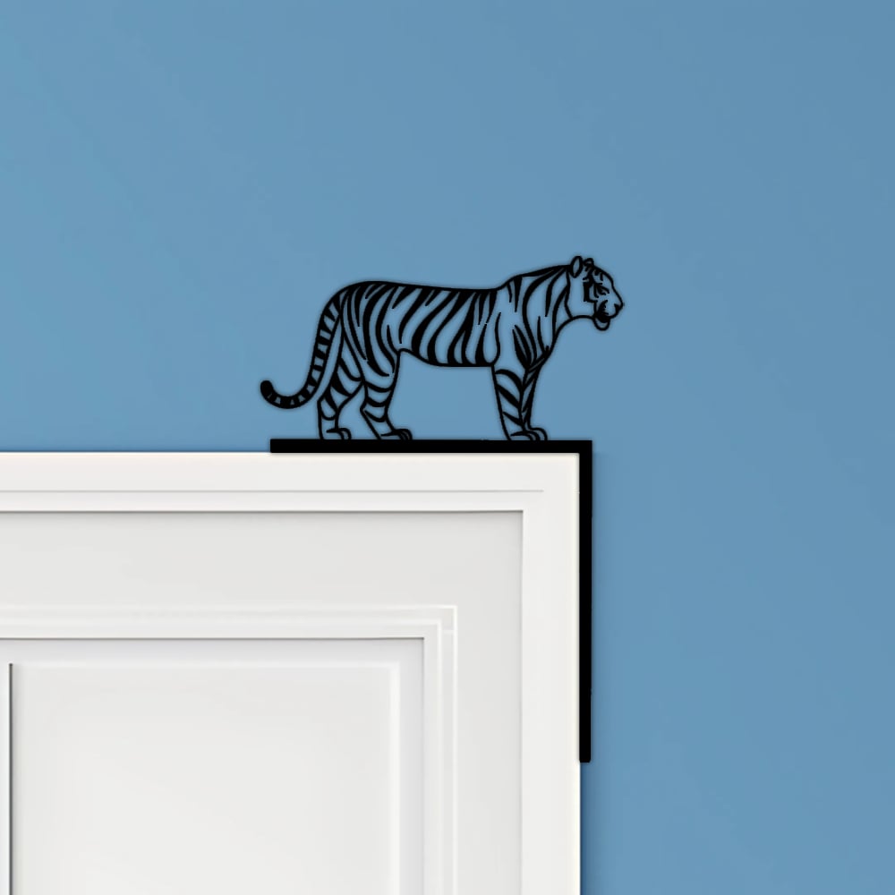 Tiger Door Corner Decor 3d model