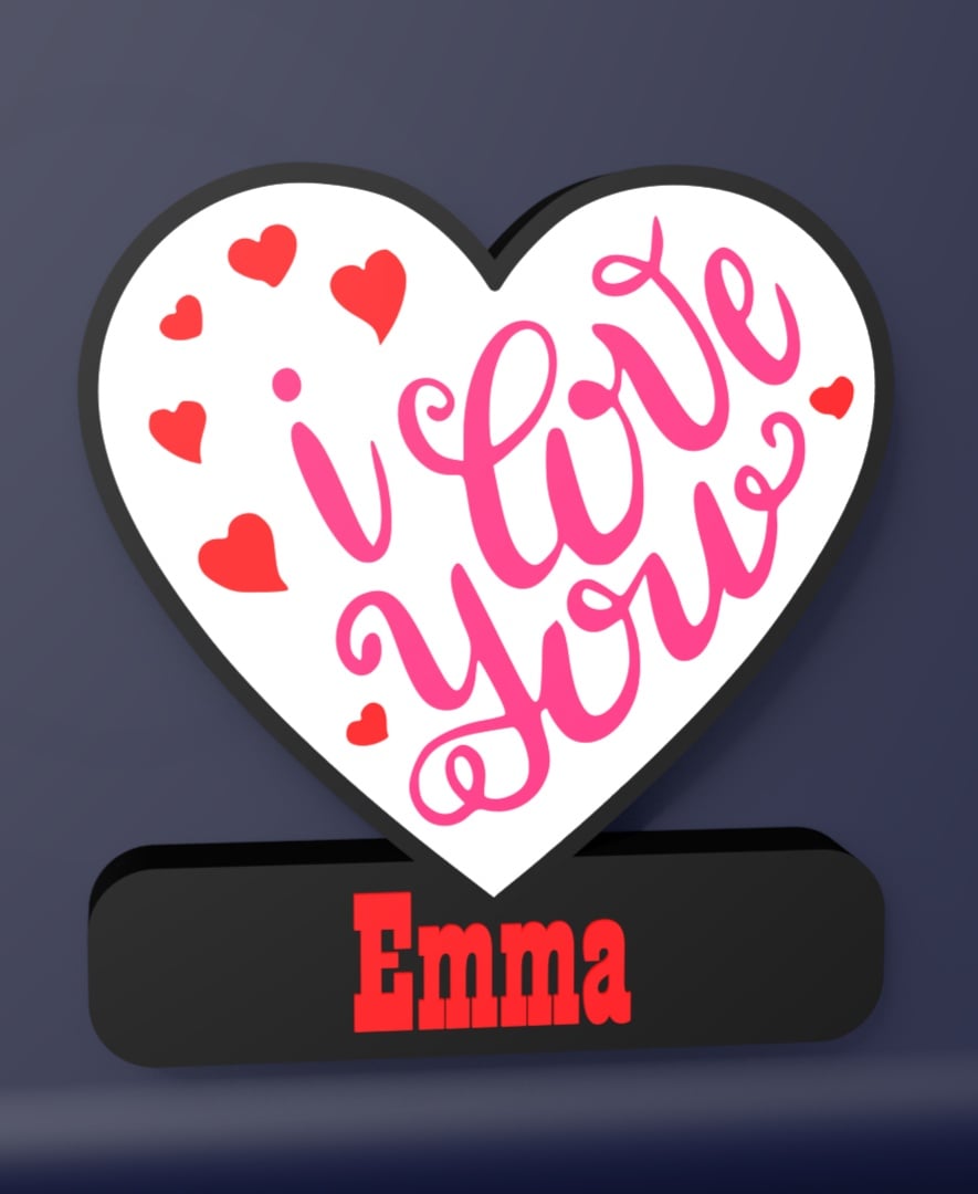 I Love You - LED Strip compatible 3d model