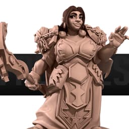 Gytha, the Dwarf Priest 3d model
