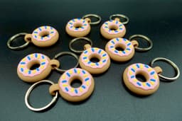 Donut Keychain 3d model