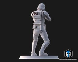 Death Trooper Figurine - Pose 3 - 3D Print Files 3d model