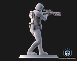 Death Trooper Figurine - Pose 3 - 3D Print Files 3d model