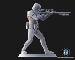 Death Trooper Figurine - Pose 3 - 3D Print Files 3d model