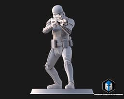 Death Trooper Figurine - Pose 3 - 3D Print Files 3d model