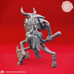 Minotaur Skeleton - Tabletop Miniature (Pre-Supported) 3d model