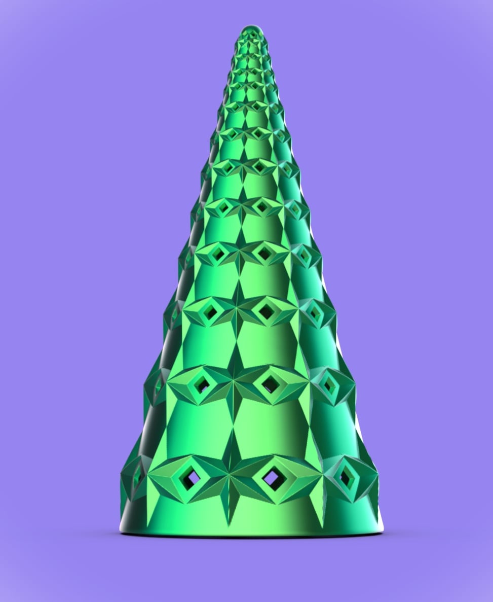 "Holy" Tree Tealight Topper #3 3d model