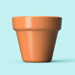 Clay Flower Pot 3d model
