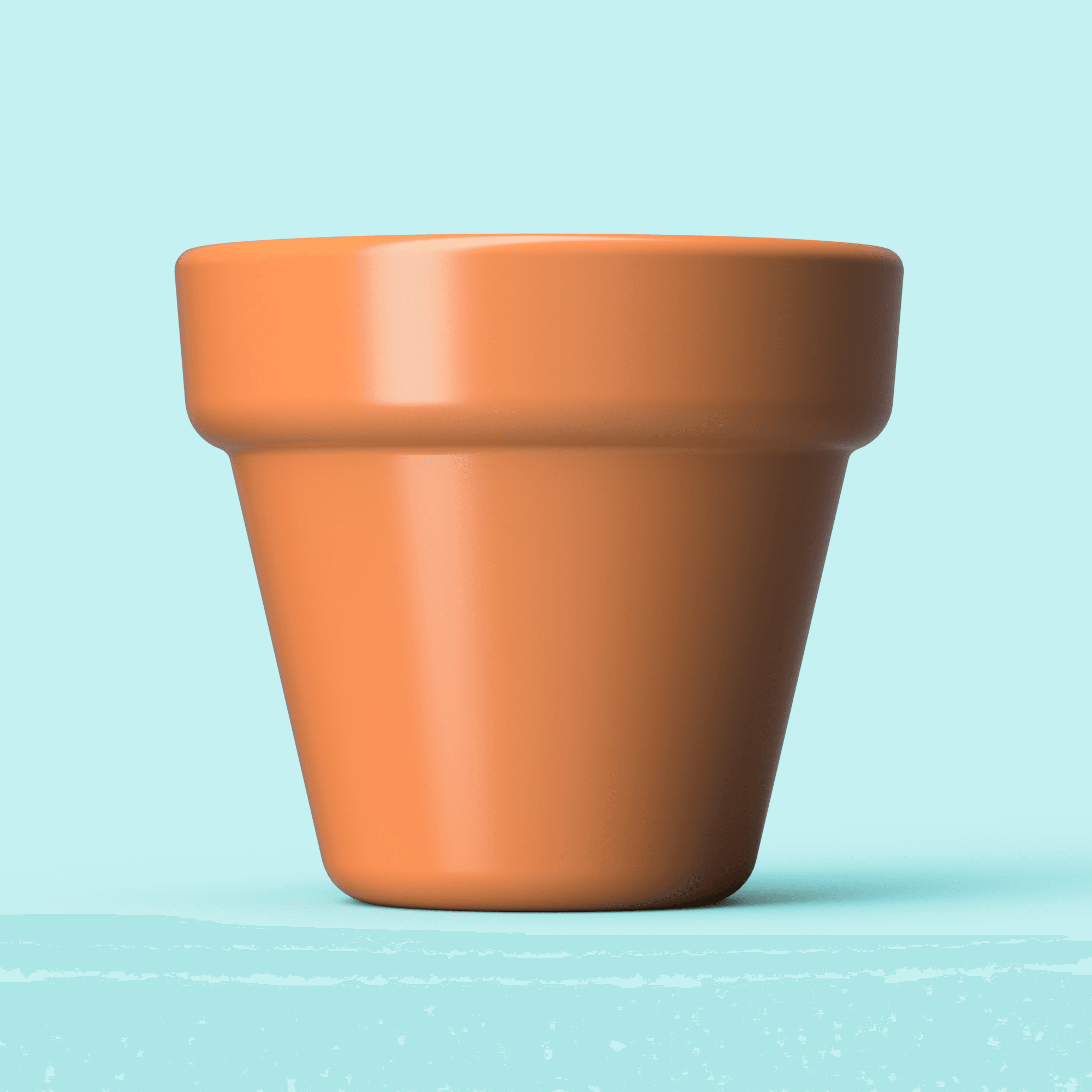 Clay Flower Pot 3d model
