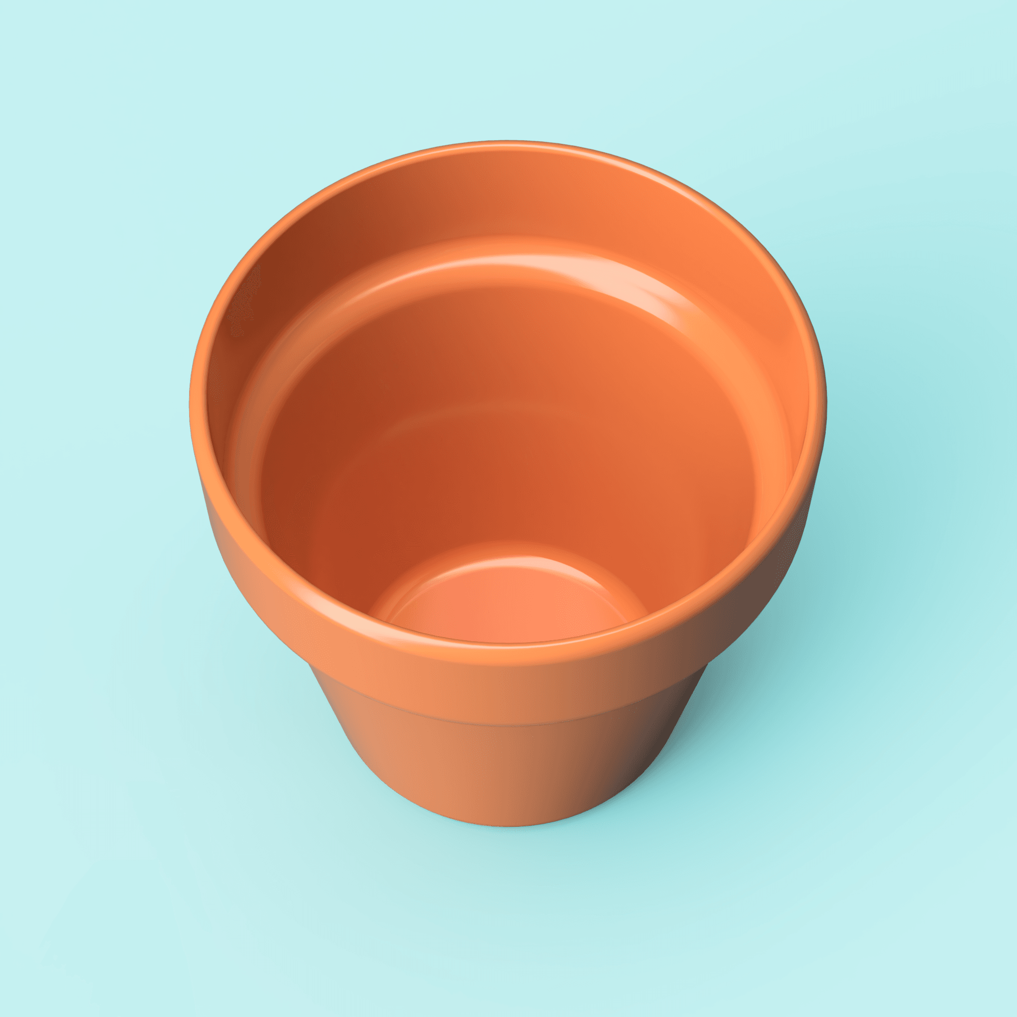 Clay Flower Pot 3d model