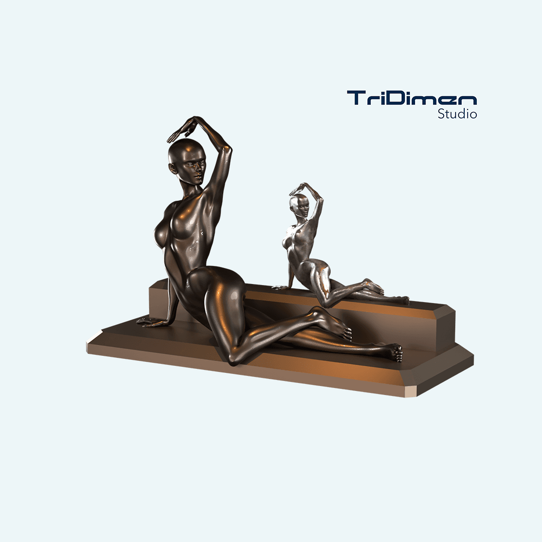 Sexy Lady Statue 3d model
