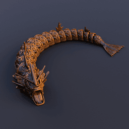 Articulating Gyarados - Ornamental 3d model