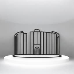 Colosseum Line Art - Desktop Line Art 3d model