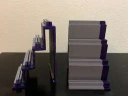 Universal SNES Cartridge Stands (NTSC + PAL) (4x and 1x) 3d model