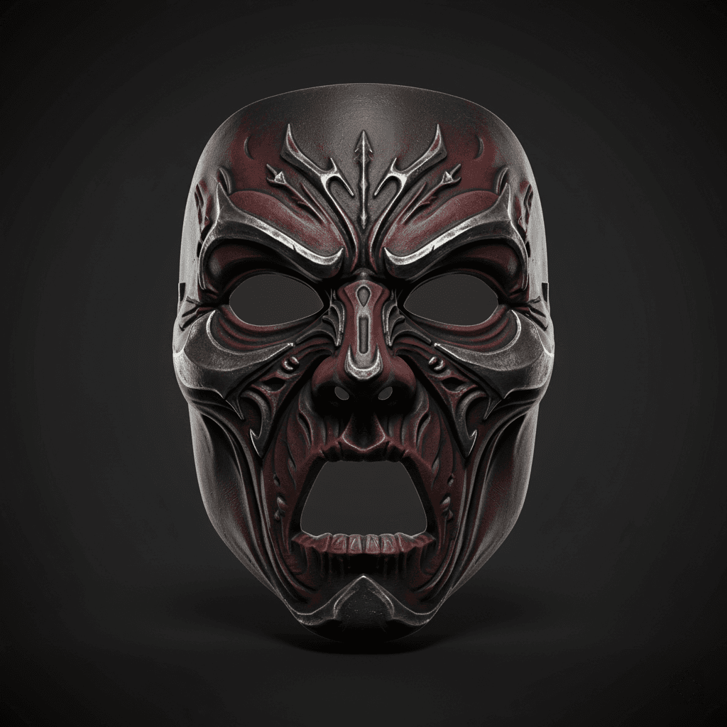 Nightmare Beast Face Wearable Mask Printable STL Download 3d model
