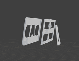 DAD Photo Frame, Father’s Day Gift from Son, Daughter, Picture Frame, Desk or Wall Decor, Printable 3d model