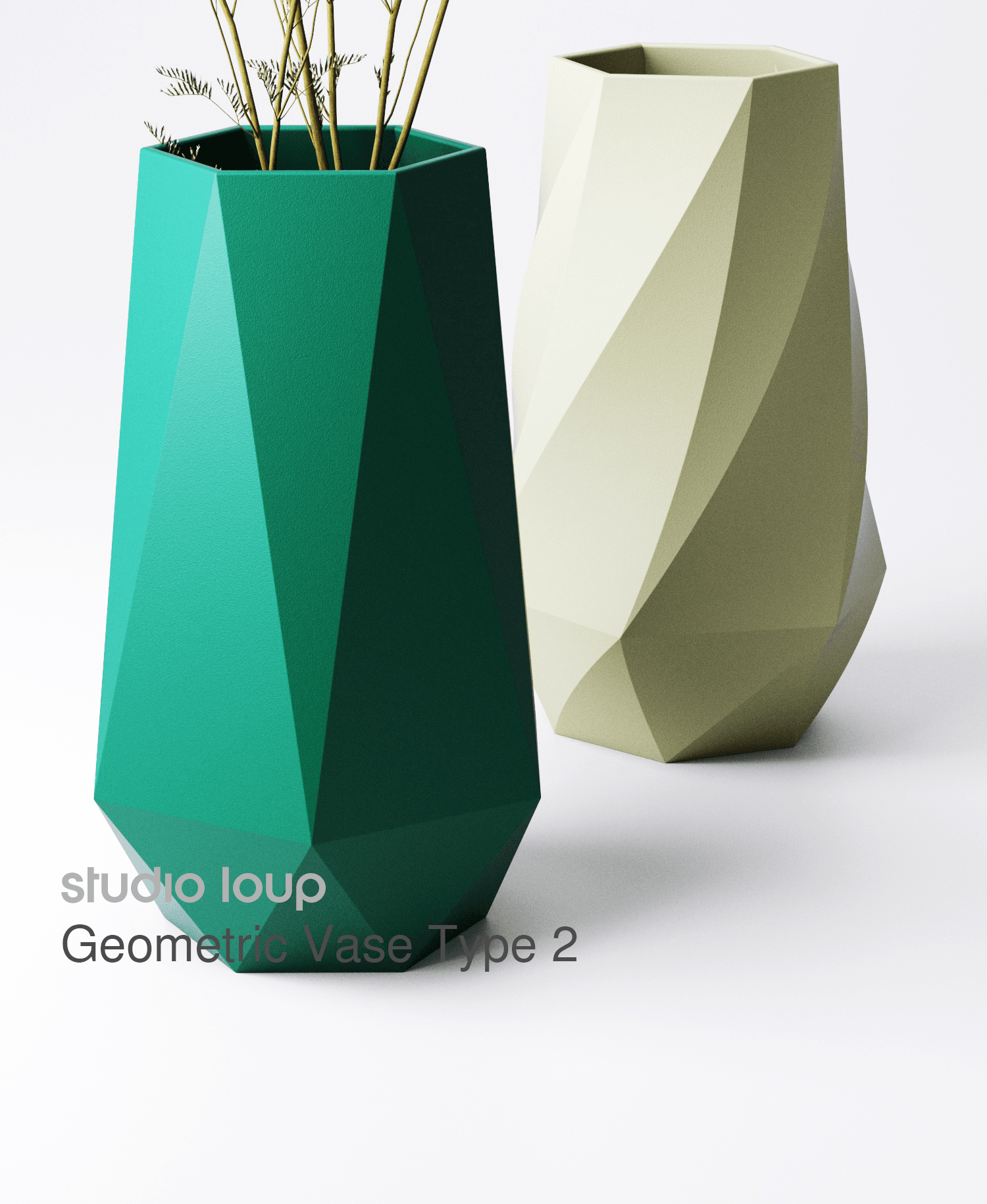 Geometric Vase Type 2 3d model