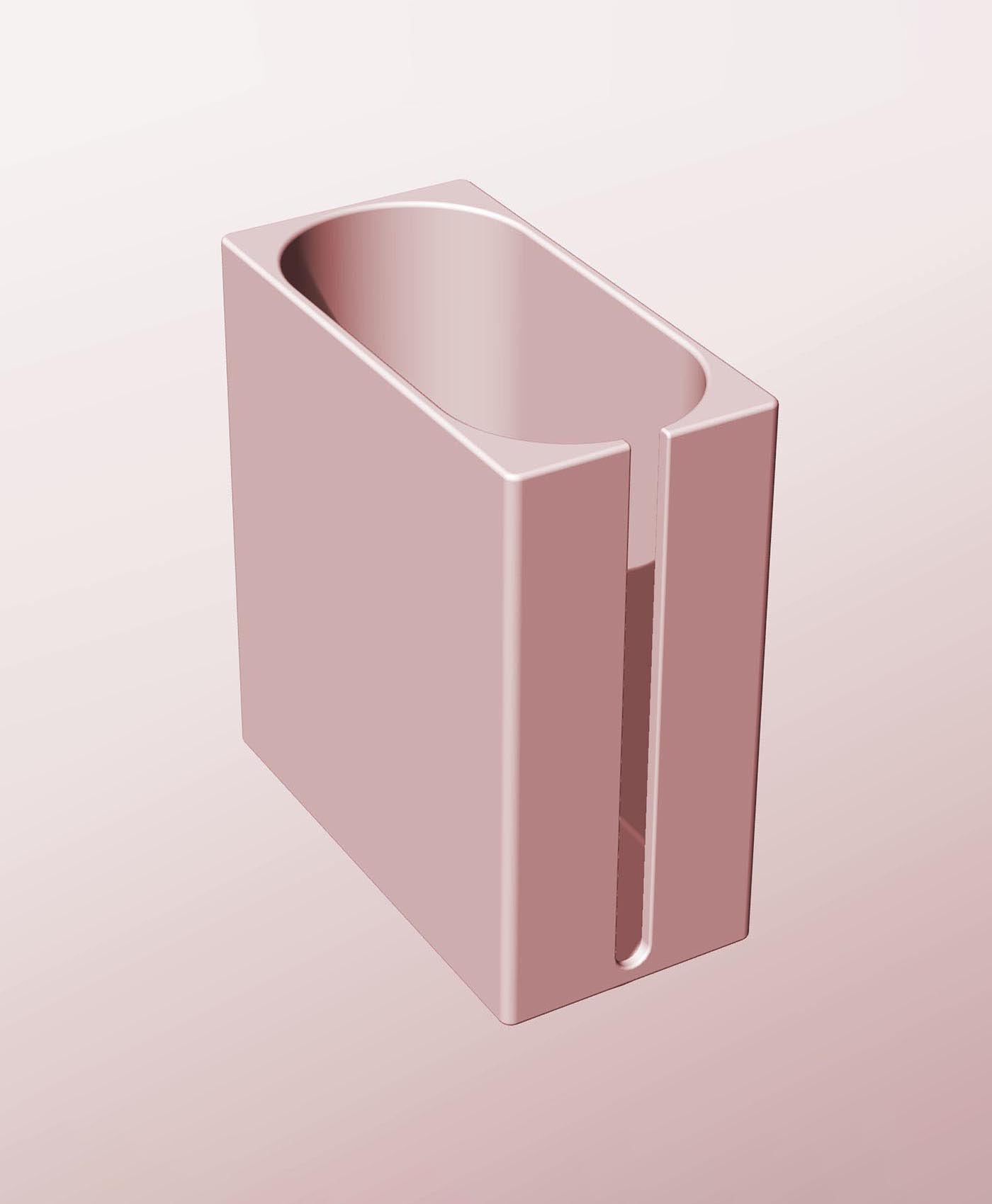 CX68-160-SS Stackable slotted component box for creative makers 3d model