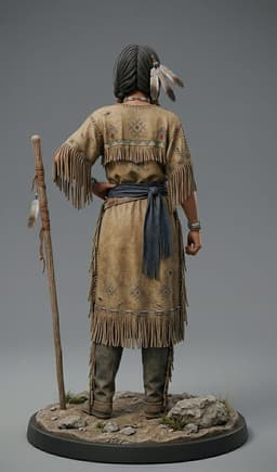 THE OLD WEST - THE FIRSTBORN DAUGHTER - THE NATIVES COLLECTION (3D - 50MM STL) 3d model