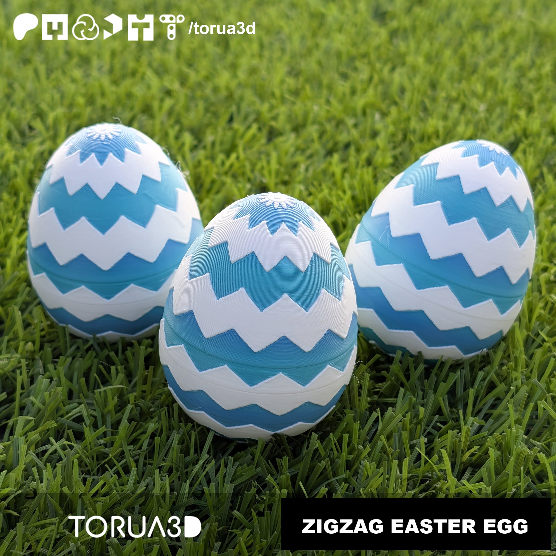 ZigZag Easter Egg - Free 3d model