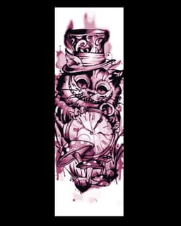Alice in wonderland - the life of pure craziness - Set of Bookmarks 3d model