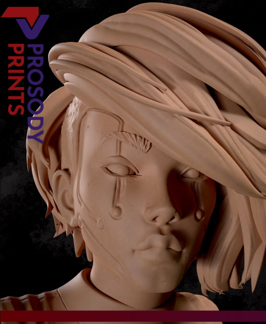 Cyberpunk Femme Fatale Rhyss - 75mm 3d model