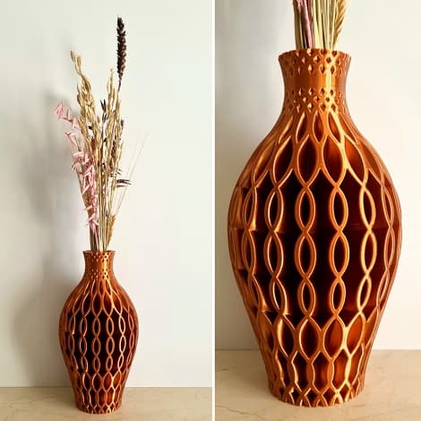 Waved vase 3d model