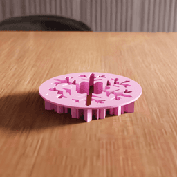 Snowflake Cookie Cutter Stamp Utensil 3d model