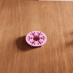 Snowflake Cookie Cutter Stamp Utensil 3d model