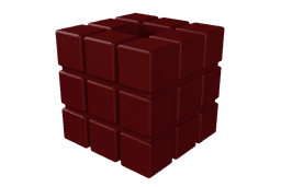 37. Cube 37 - 27 cubes Custom Vase Design - Ikebana Home Decoration 3d model