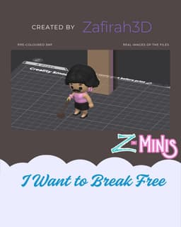 I Want to Break Free Freddie Mercury Z-Mini 3d model