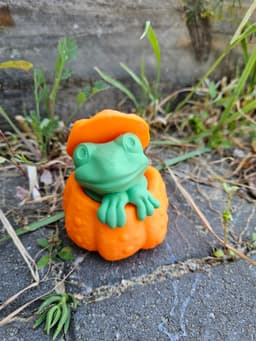 Pumpkin Frog - Halloween 3d model