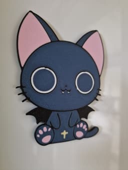 Hello Batty Fridge Magnet 3d model