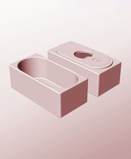 CX68-55-P Stacking pierced component box bin for makers 3d model