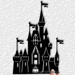disney castle wall art disneyland wall decor walt disney decoration 3d model