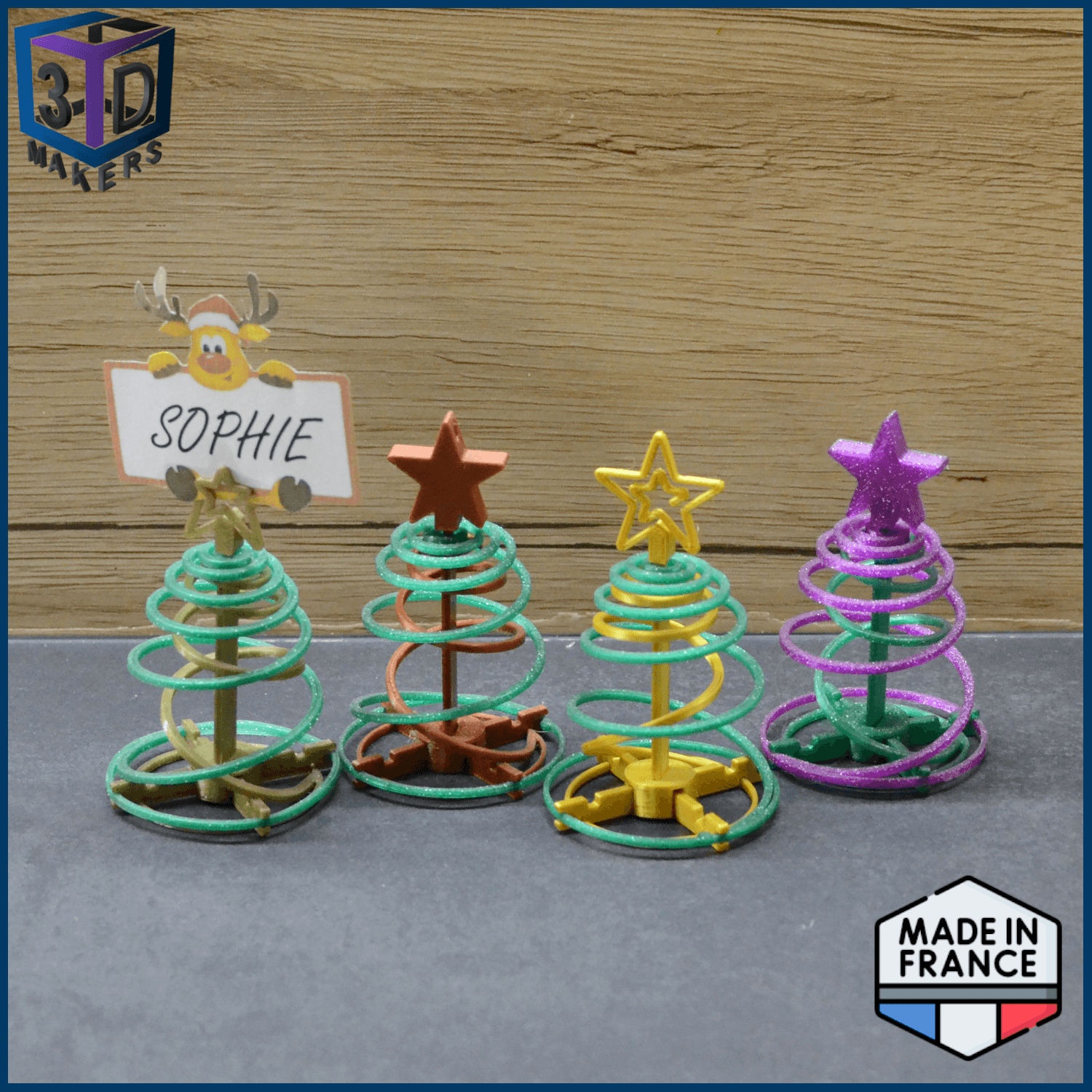 Double Spiral Mini Tree decoration 3d model