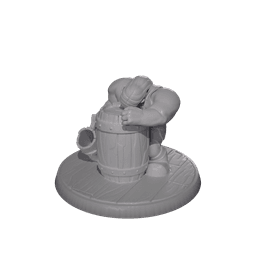 Drunken Dwarf Miniatures Set – 3D Printable Set (x5 Poses) 3d model