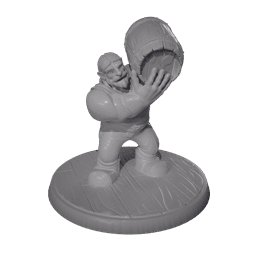 Drunken Dwarf Miniatures Set – 3D Printable Set (x5 Poses) 3d model