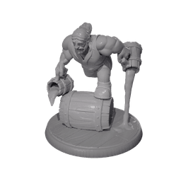 Drunken Dwarf Miniatures Set – 3D Printable Set (x5 Poses) 3d model